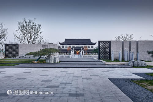 古典园林建筑售楼部景观设计