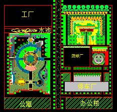 某工厂景观规划设计图纸免费下载