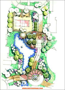 SketchUp在景观设计中的应用——两张小平面图的创作与分享