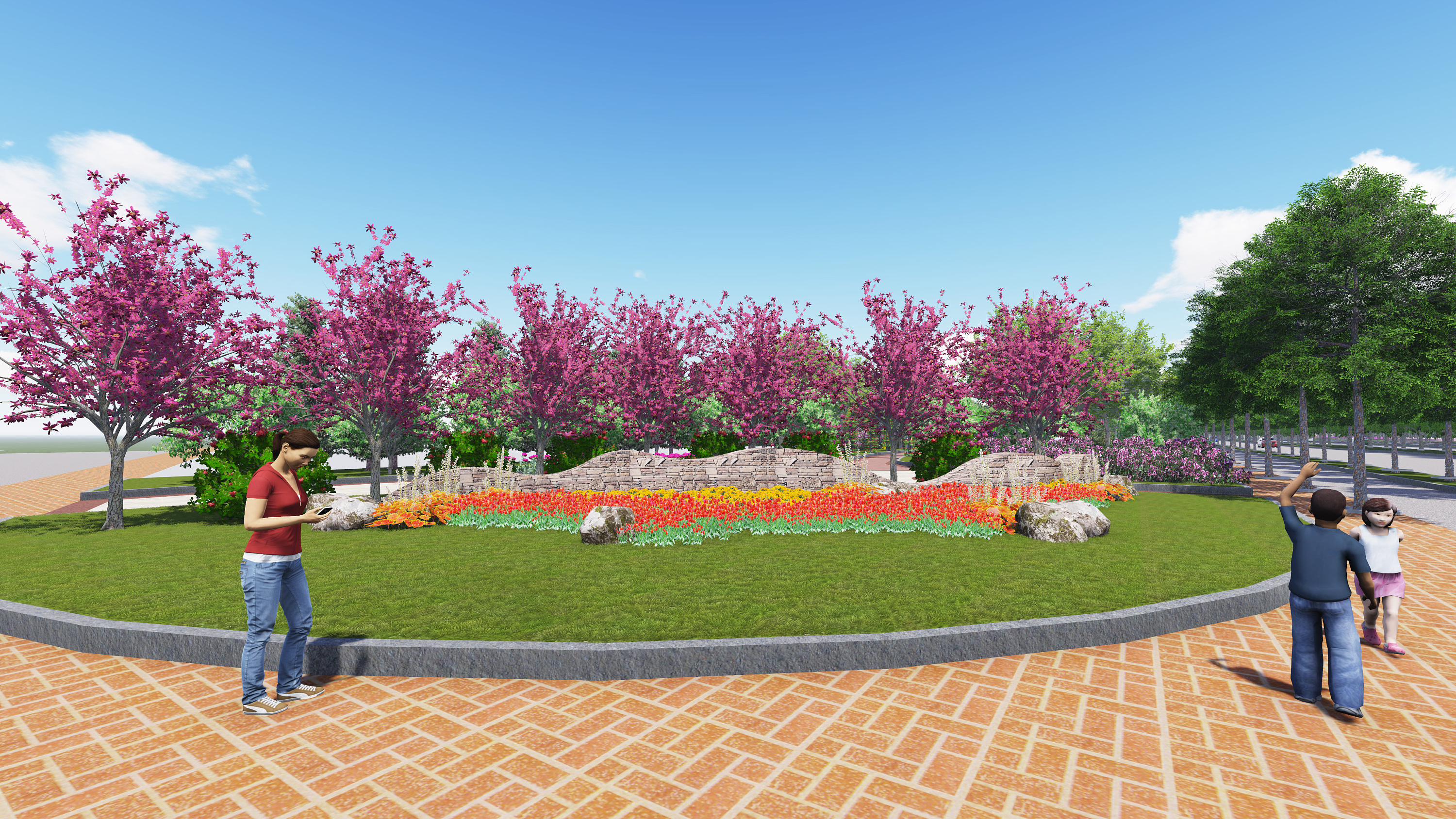 城市道路两侧景观设计的美学与生态融合